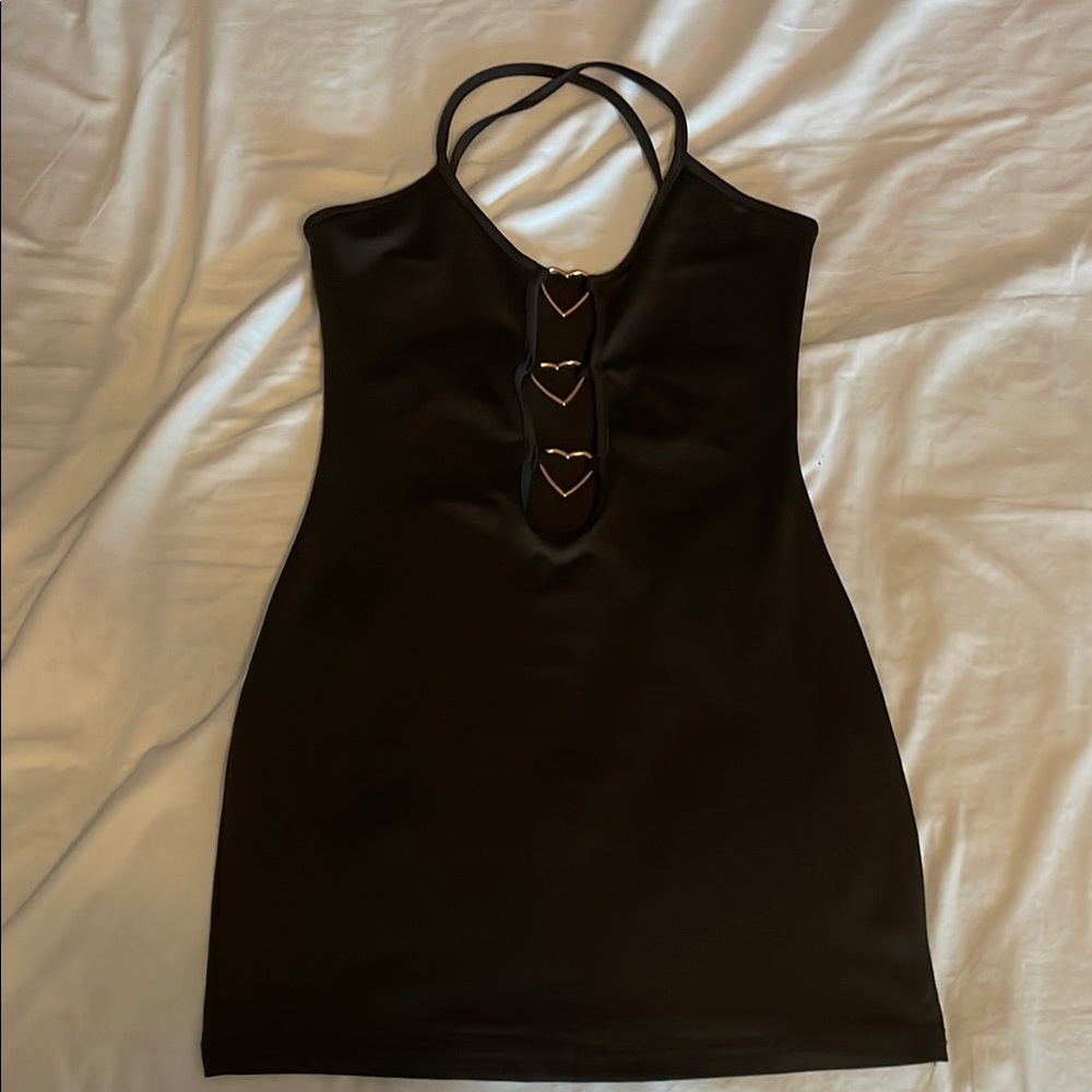 Elegant Black Halter Dress